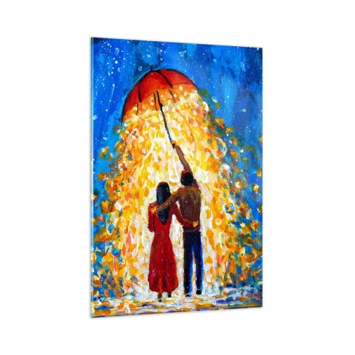 Glass picture - Magic of a Rainy Evening? - 80x120 cm