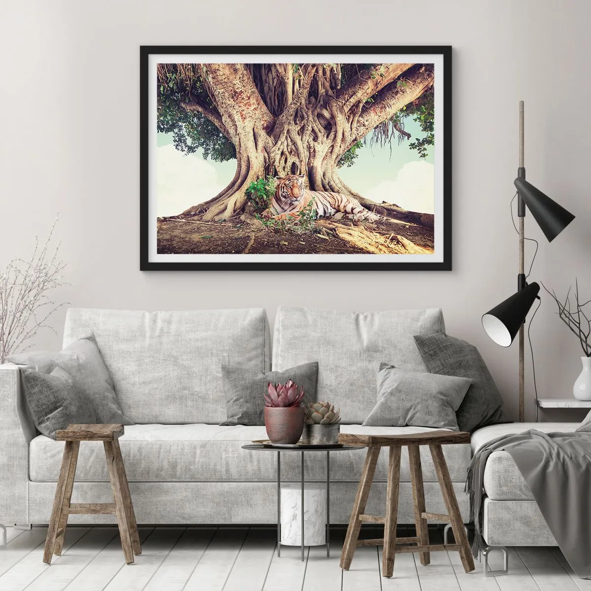 Poster in black frame - View from the Genesis - 40x30 cm
