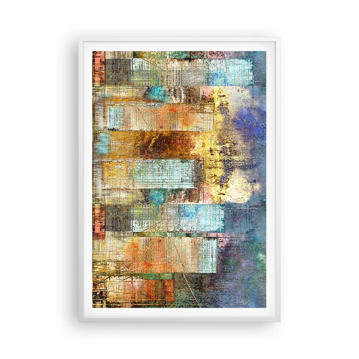 Poster in white frmae - Sunny Metropolis - 70x100 cm
