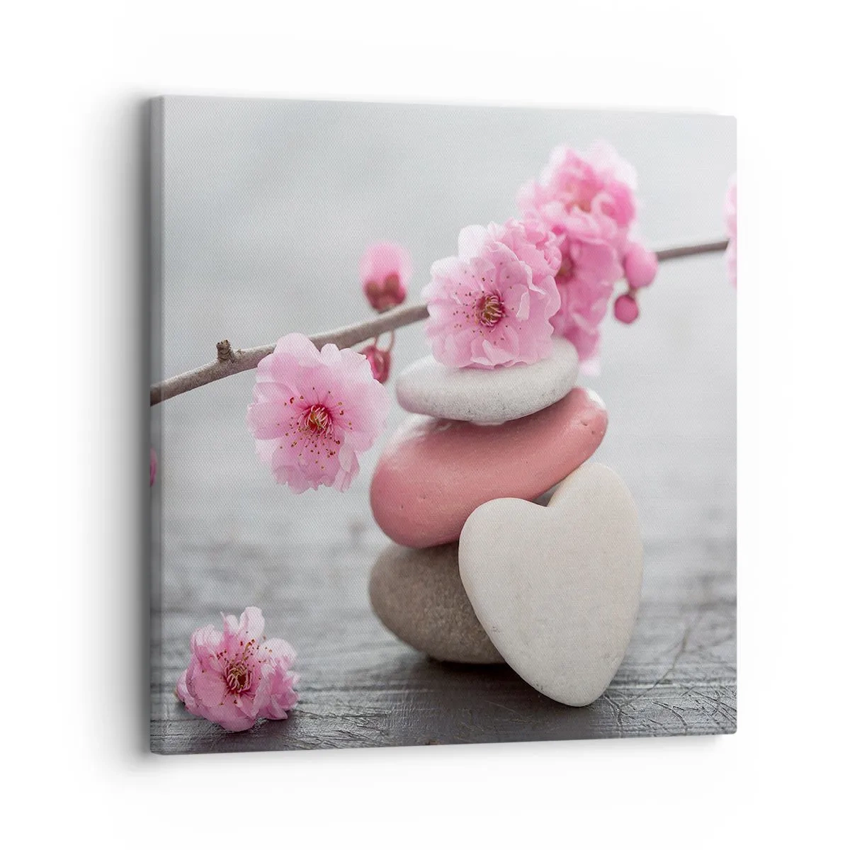 Canvas picture - Bliss with Cherry Blossom - 30x30 cm
