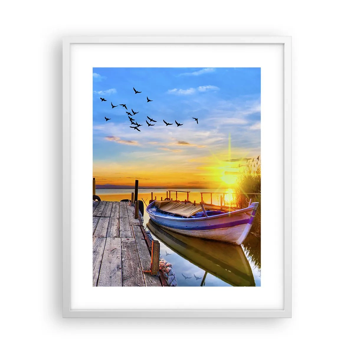 Poster in white frmae - Goodbye, See You tomorrow - 40x50 cm