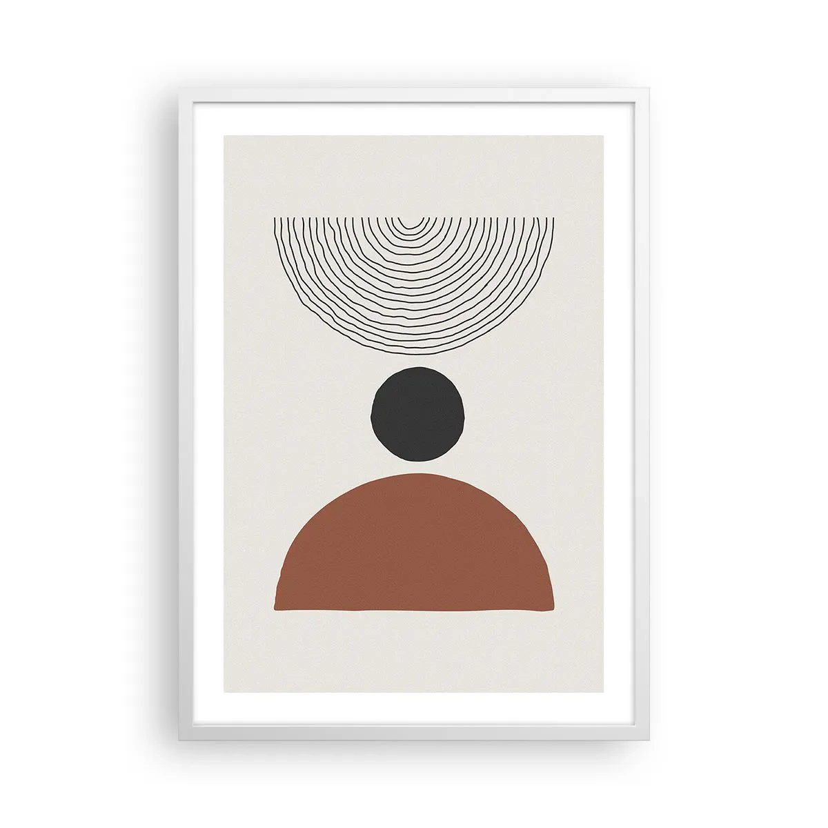 Poster in white frmae - In the Centre of Attention - 50x70 cm