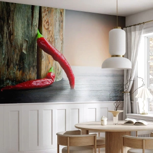 Photo Wallpaper Premium Sand - Red Hot Chilli Peppers - Pepper, Chilli, Seasoning - 500x350 cm