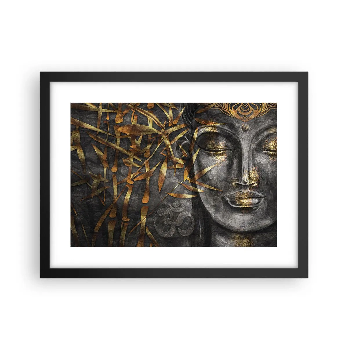 Poster in black frame - Feel the Peace - 40x30 cm