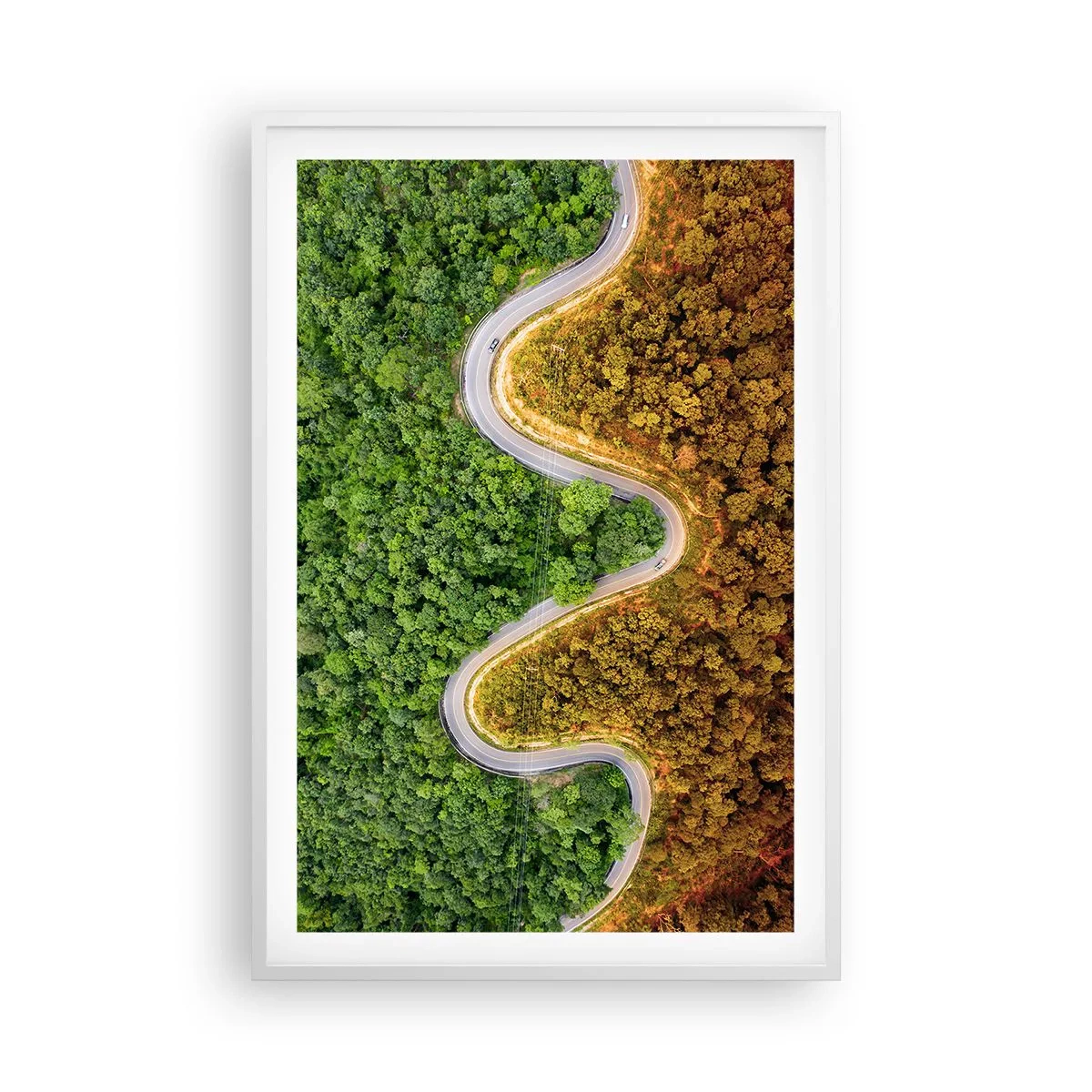 Poster in white frmae - Borders and Breakthroughs - 61x91 cm