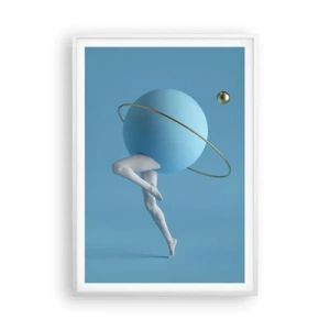Poster in white frmae - And Planets Are Going Crazy - 70x100 cm