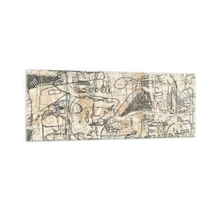 Glass picture - Waiting to Be Decoded - 140x50 cm