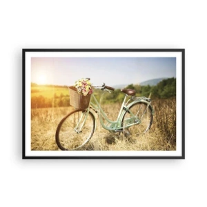 Poster in black frame - I will Stay Here for a While - 91x61 cm