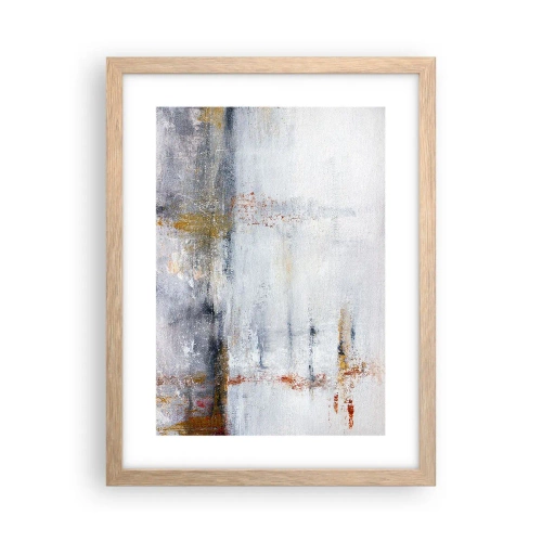 Poster in light oak frame - Behind a Curtain of Air - 30x40 cm