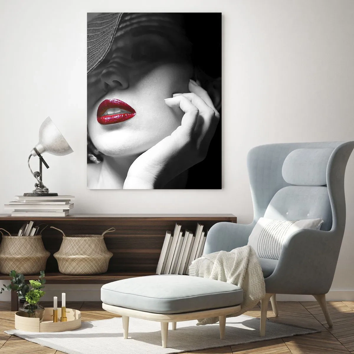 Glass picture - Study in Scarlet - 50x70 cm