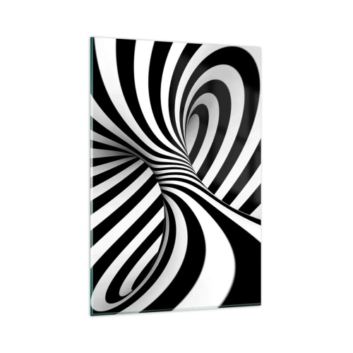 Glass picture - Composition: Dancing Space - 80x120 cm
