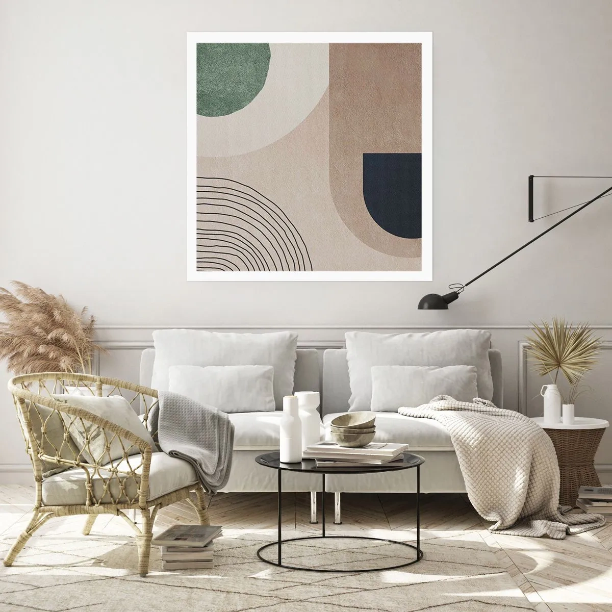 Poster - Gentleness of an Oval - 60x60 cm