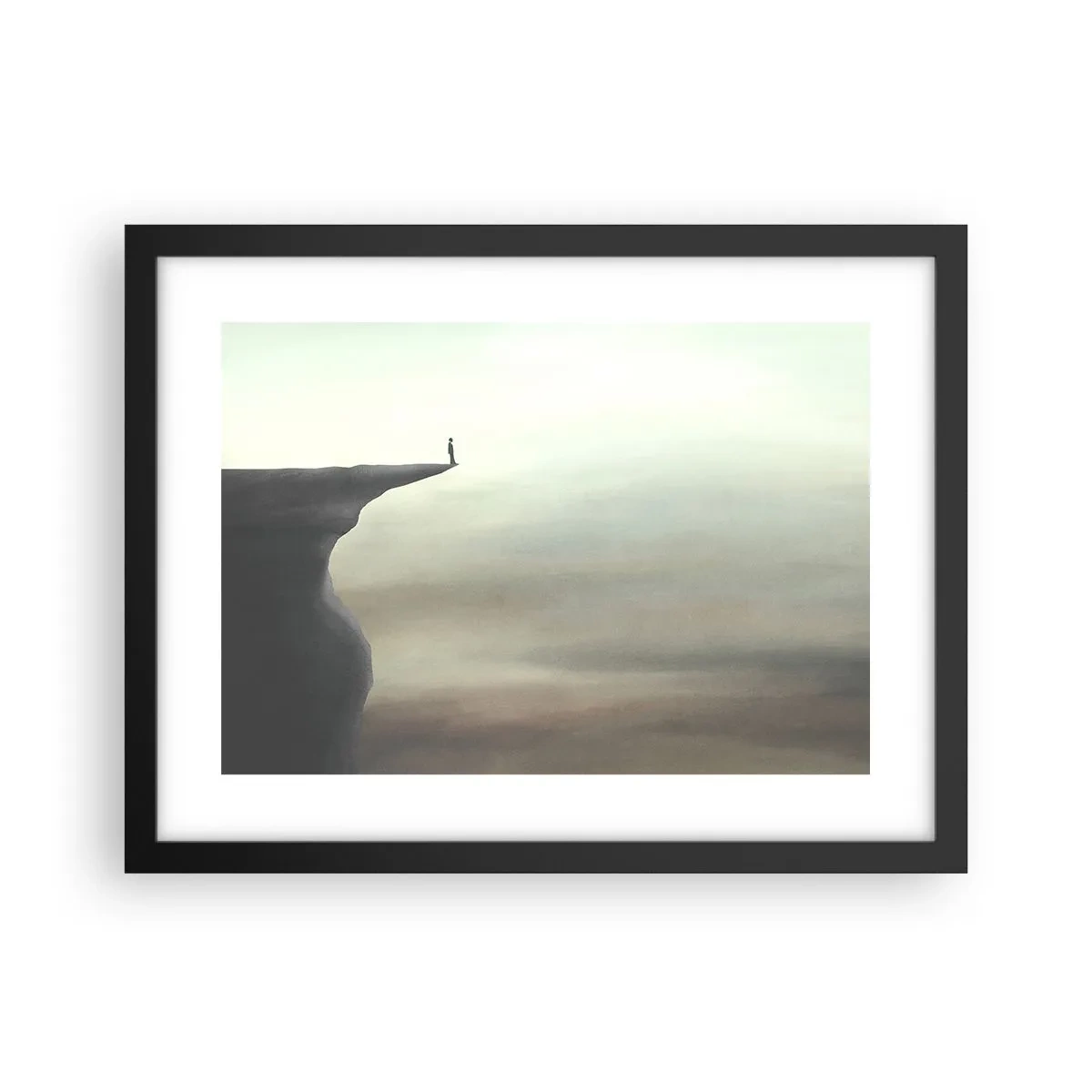 Poster in black frame - Upwards, Naturally! - 40x30 cm