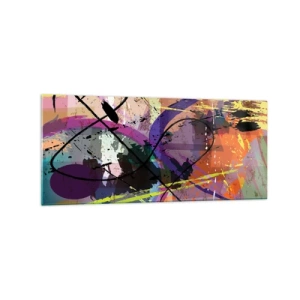 Glass picture - Straight Ahead or Around - 120x50 cm