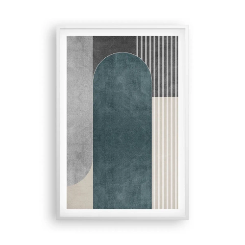Poster in white frmae - Levelled Composition - 61x91 cm