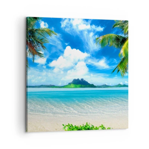 Canvas picture - Blue Tropics - 60x60 cm