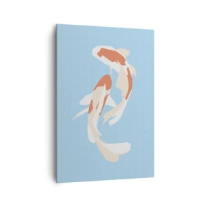 Canvas picture - Spontaneous Synchronised Swim - 70x100 cm