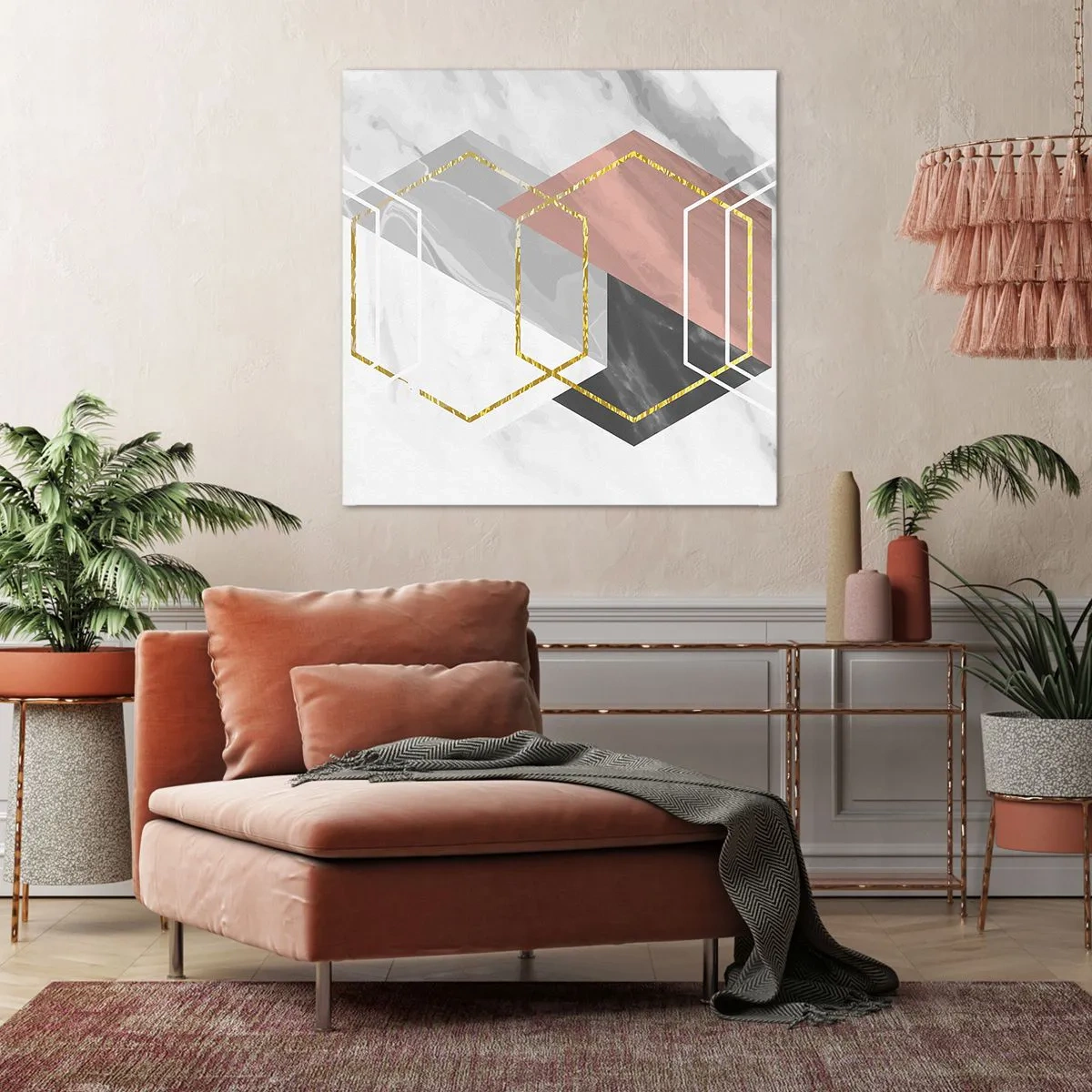 Canvas picture - Chain Composition - 50x50 cm