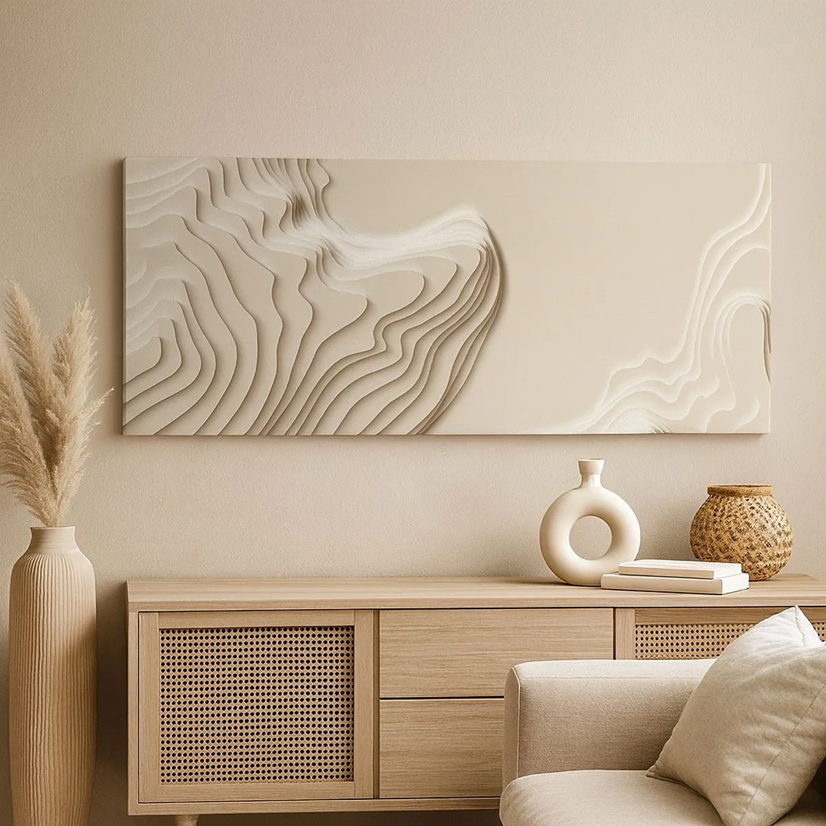 Canvas picture - Topography of Art. - 100x40 cm