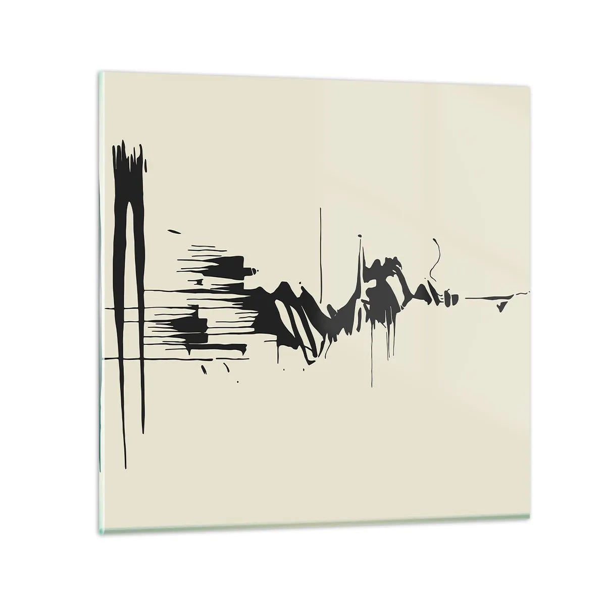 Glass picture - Hasty Abstract - 50x50 cm