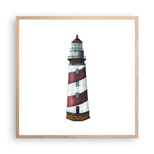 Poster in light oak frame - Always on Guard - 60x60 cm