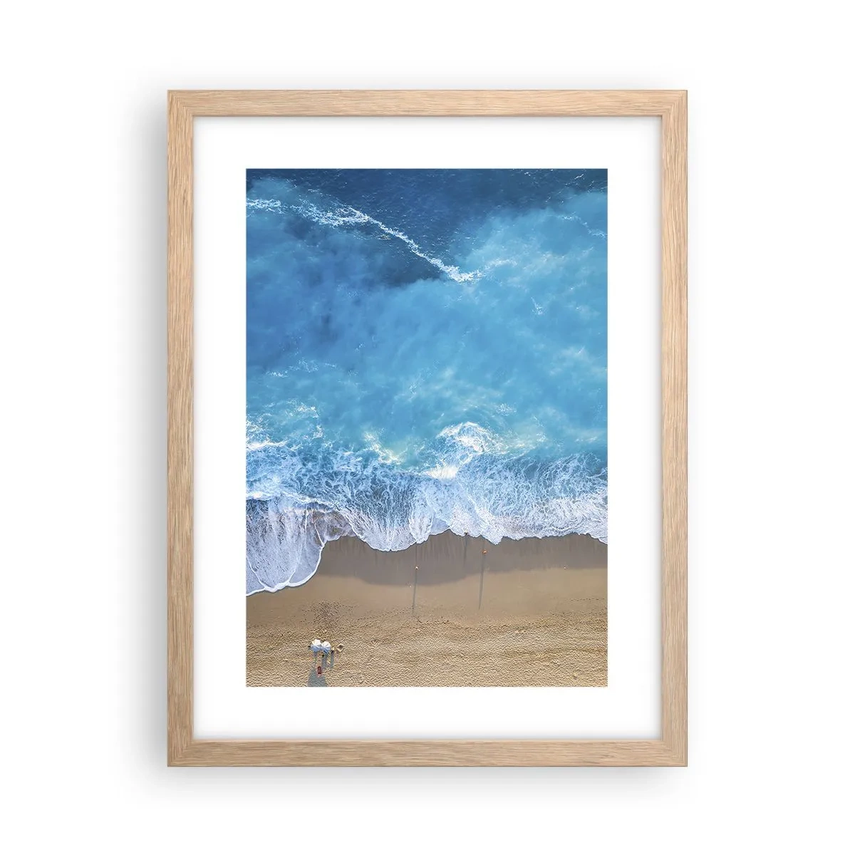 Poster in light oak frame - Power of the Blue - 30x40 cm