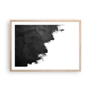 Poster in light oak frame - Elements: Earth - 70x50 cm
