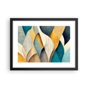 Poster in black frame - Rhythm and Undulation - 40x30 cm