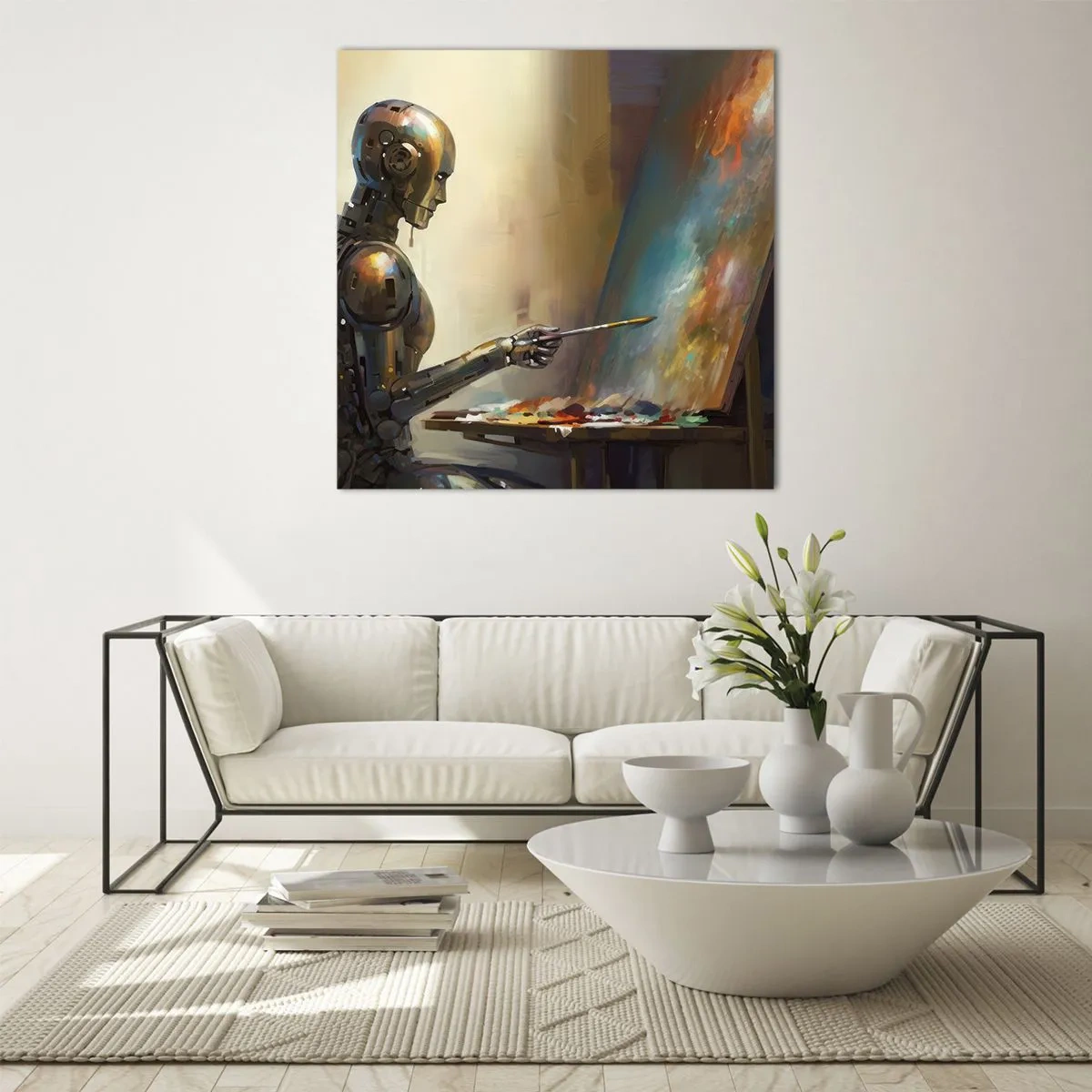 Glass picture - Art of the Future - 30x30 cm