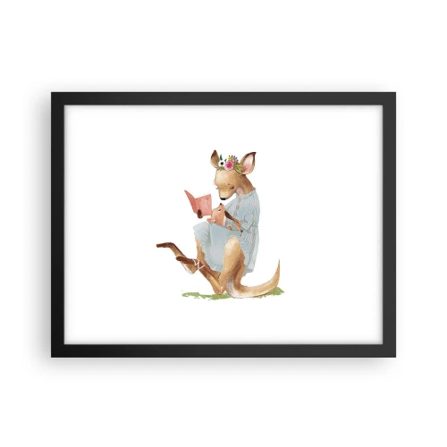 Poster in black frame - Read to Me, Mum - 40x30 cm