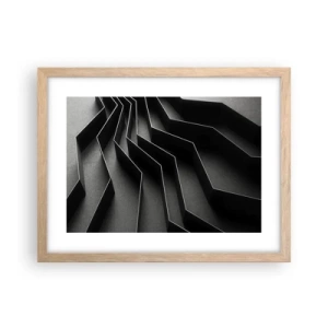 Poster in light oak frame - Spacial Order - 40x30 cm
