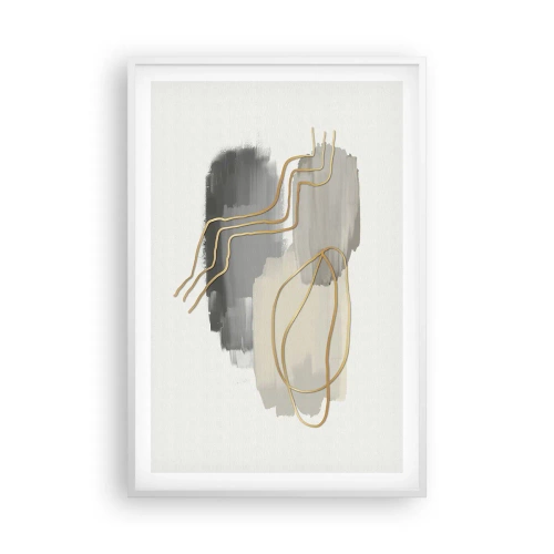 Poster in white frmae - Persistance and Movement - 61x91 cm