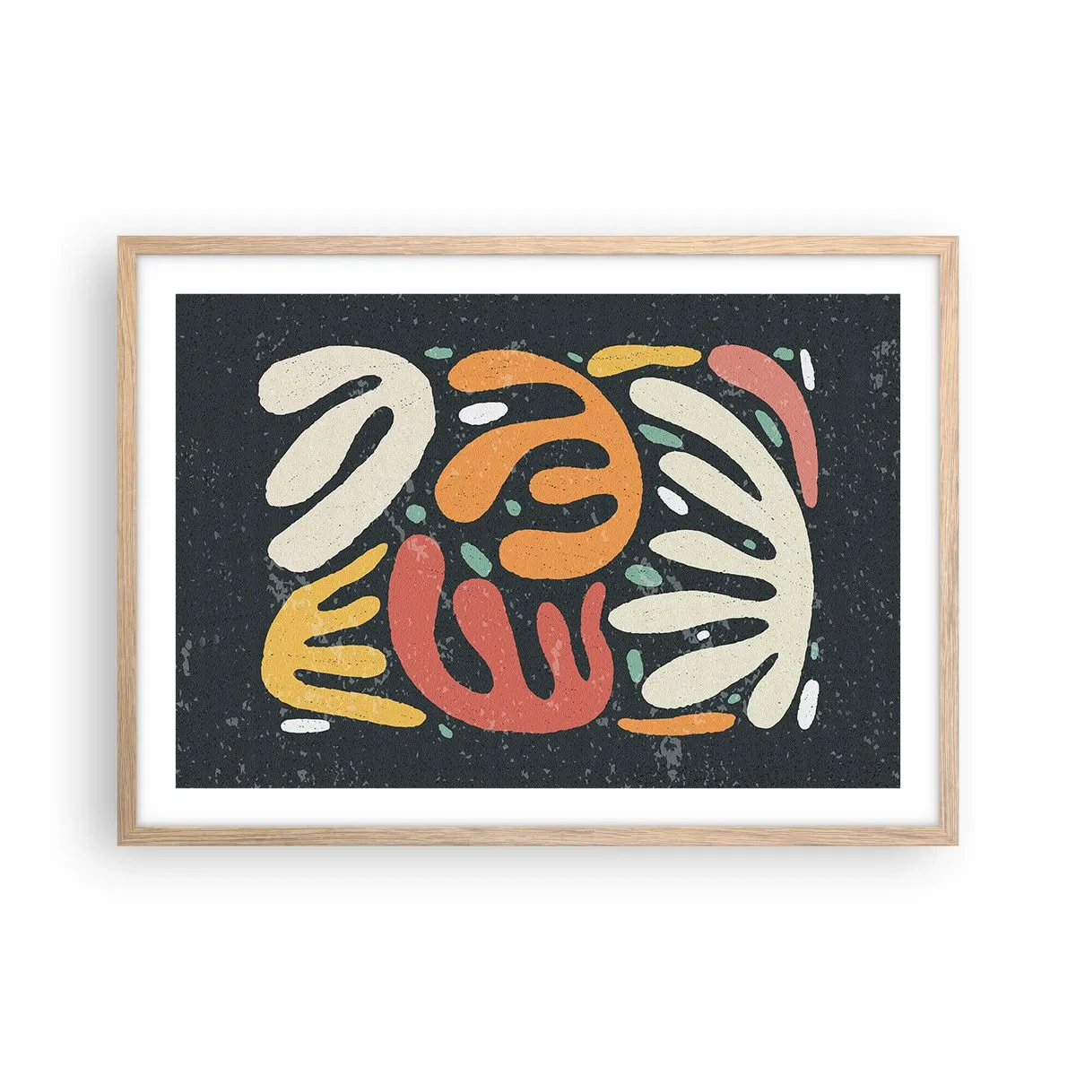 Poster in light oak frame - Composition - I Will Catch You - 70x50 cm