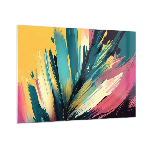 Glass picture - Composition -Explosion of Joy - 100x70 cm