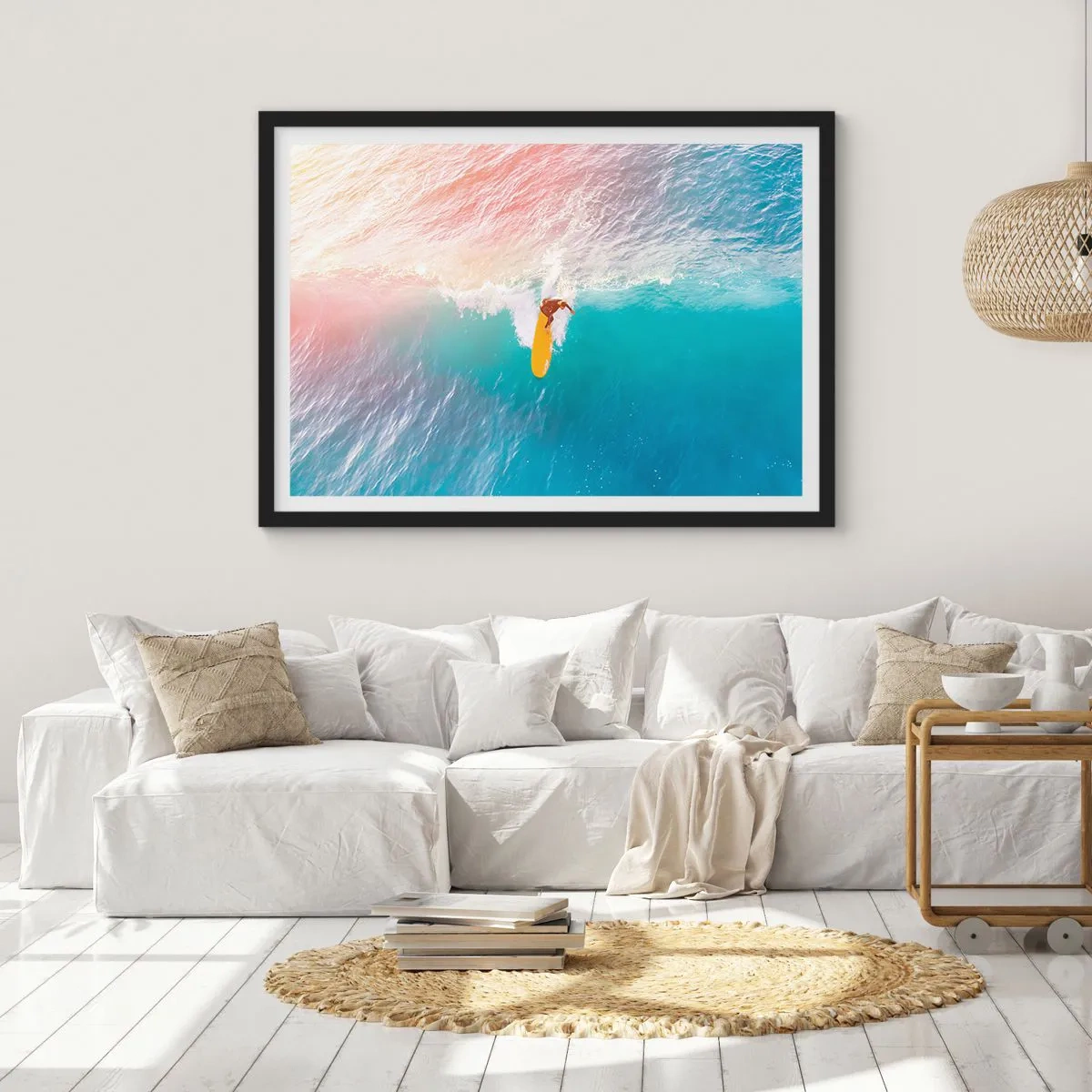 Poster in black frame - Ocean Rider - 50x40 cm