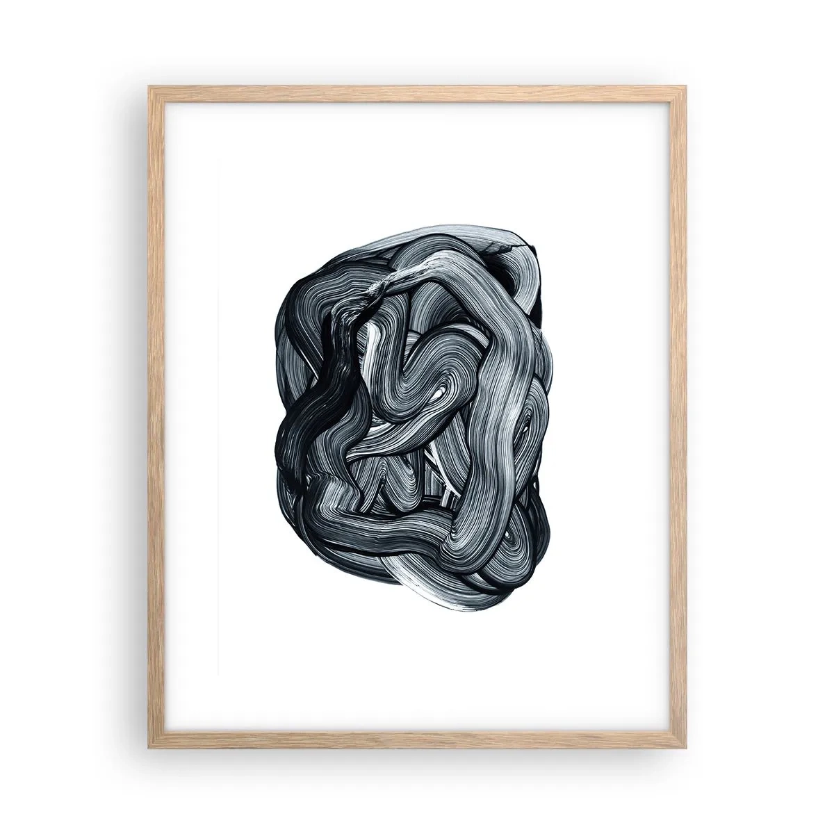 Poster in light oak frame - It's Not So simple - 40x50 cm