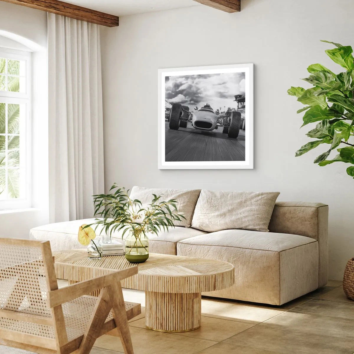 Poster in white frmae - There is Power! - 50x50 cm