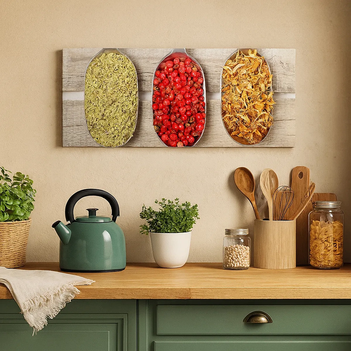 Canvas picture - Kitchen Magic - 30x30 cm