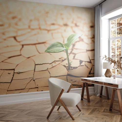 Self-Adhesive Photo Wallpaper Deluxe Sticker - Untamed Life Force - Nature, Plant, Drought - 150x105 cm