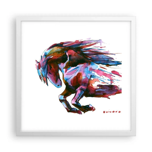 Poster in white frmae - In Elation - 40x40 cm