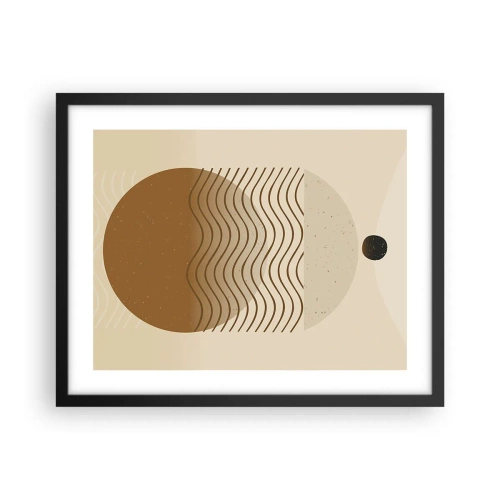 Poster in black frame - About the Origin of Geometrical Figures - 50x40 cm