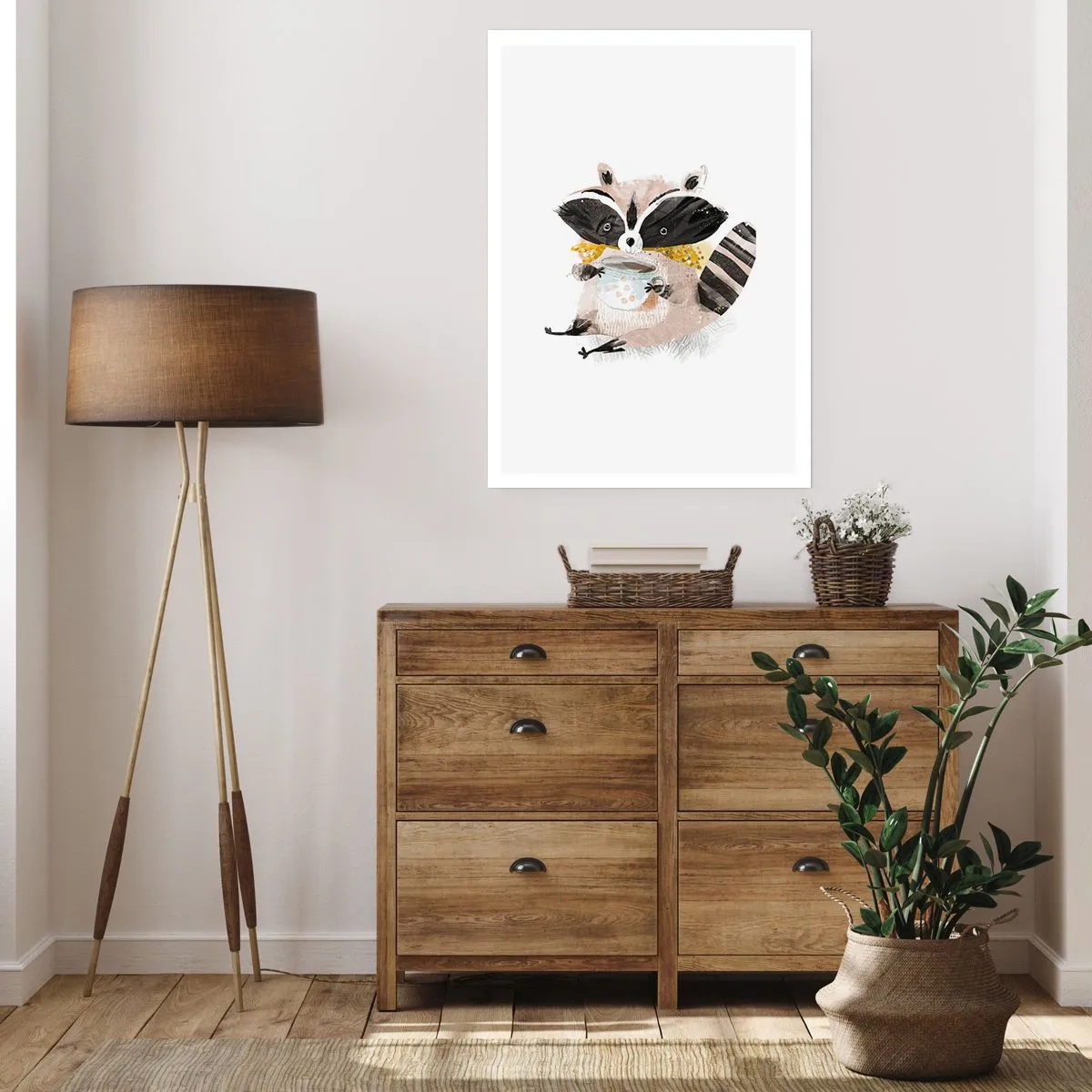 Poster - My Friend Raccoon - 40x50 cm