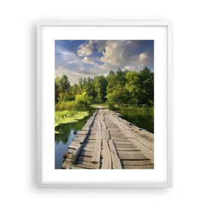 Poster in white frmae - Summer Everywhere - 40x50 cm