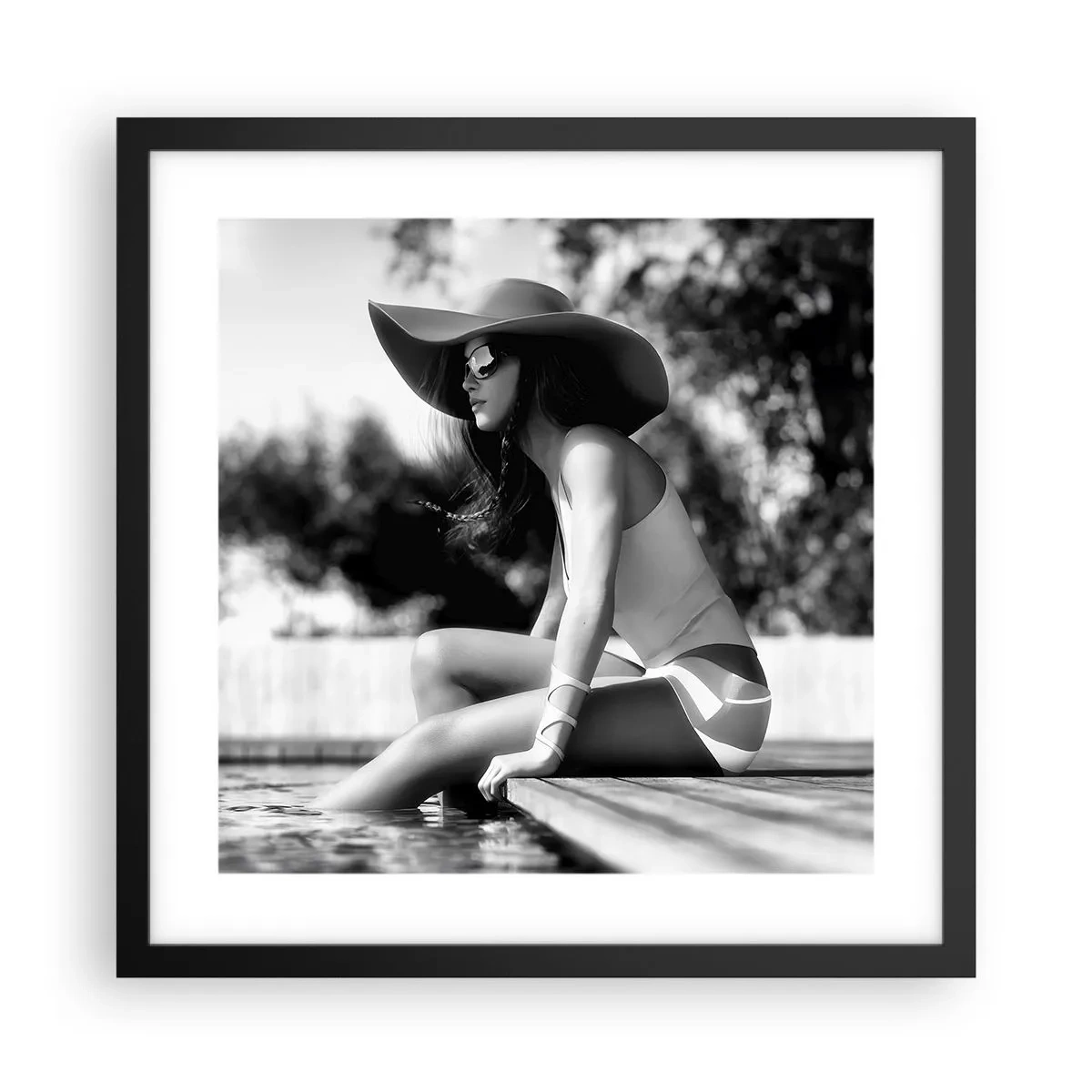 Poster in black frame - Summer Dream - 40x40 cm