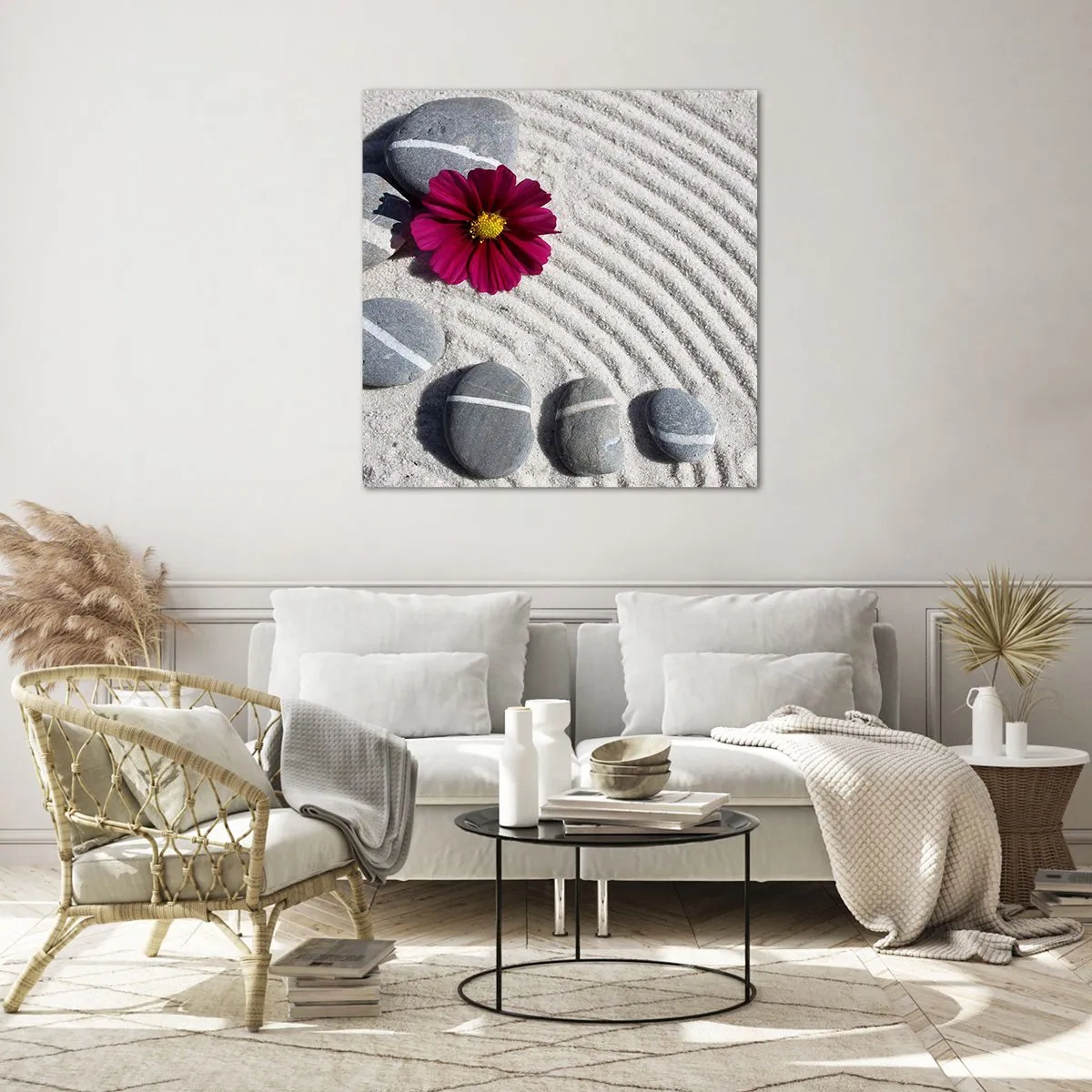 Glass picture - Energy and Tranquillity of the Magic Circle of Nature - 70x70 cm