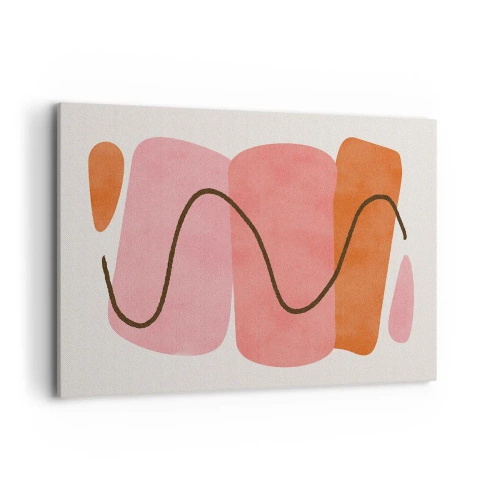 Canvas picture - Gentle Movement of forms - 120x80 cm