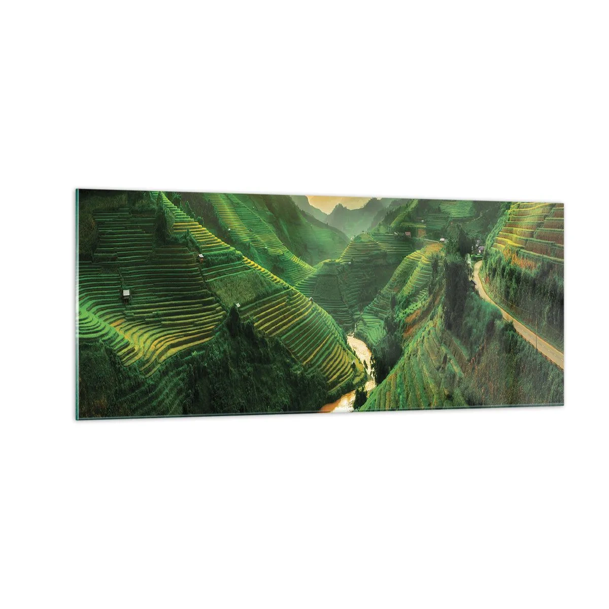 Glass picture - Vietnamese Valley - 100x40 cm