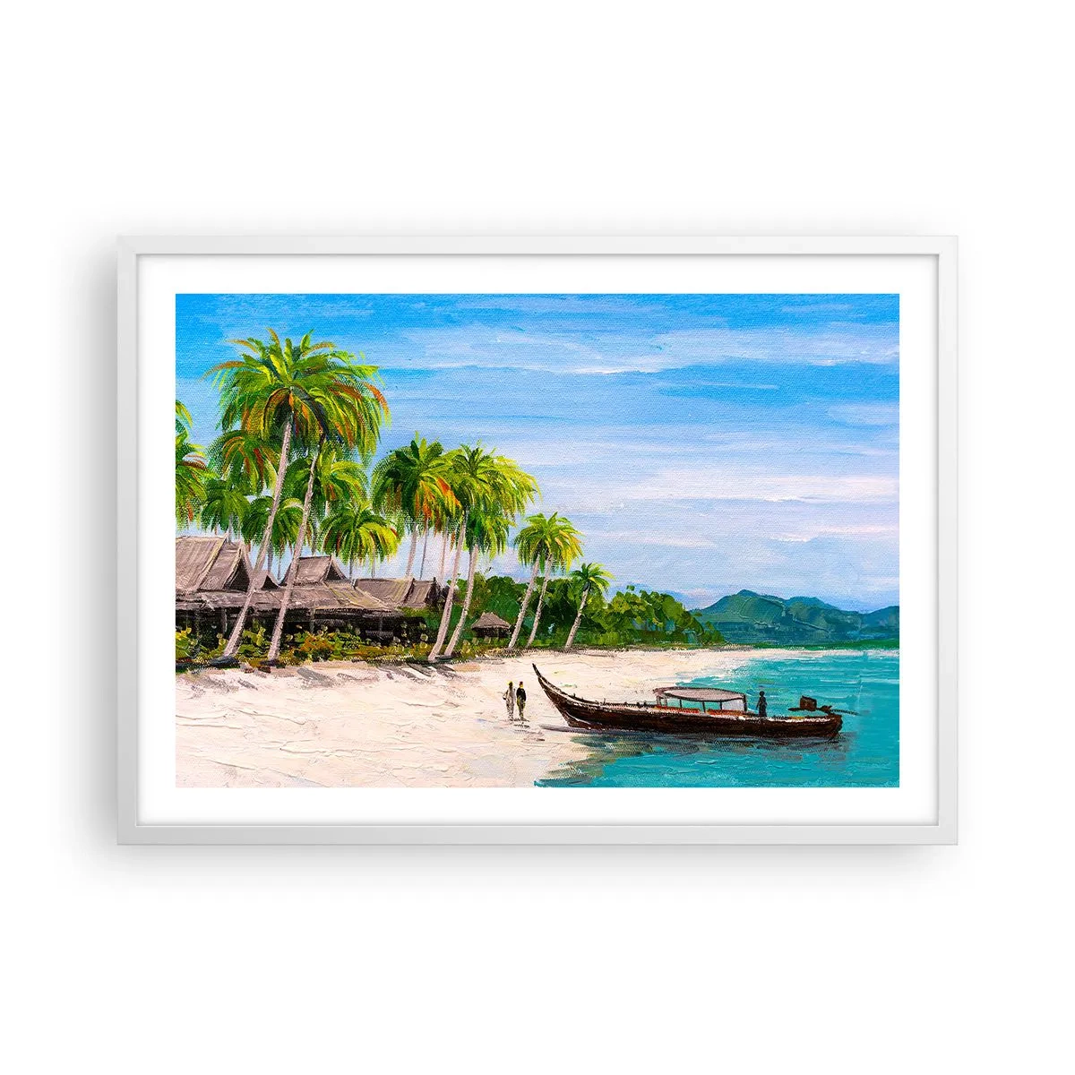 Poster in white frmae - Exotic Dream - 70x50 cm