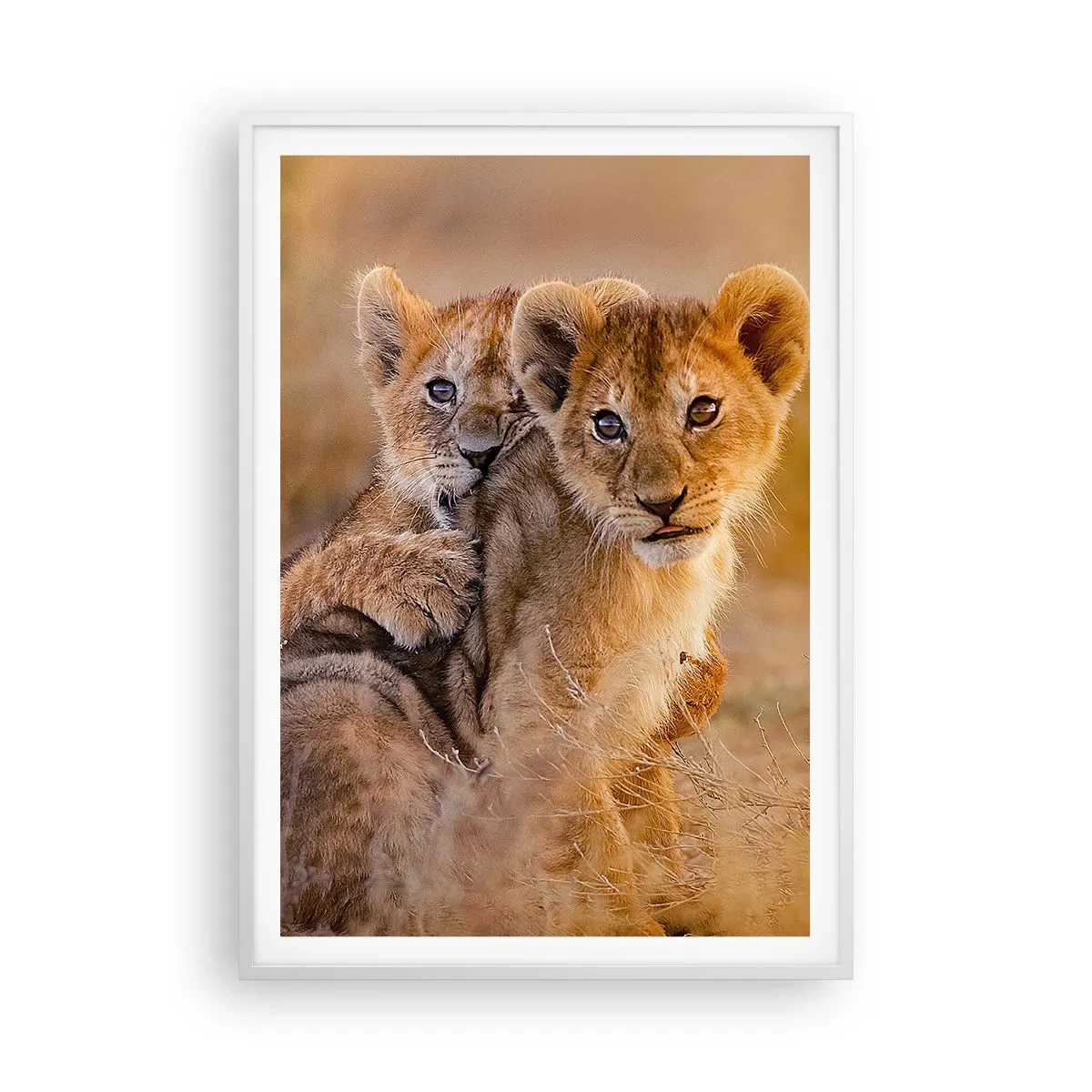 Poster in white frmae - Do Not Disturb! We Are Playing - 70x100 cm