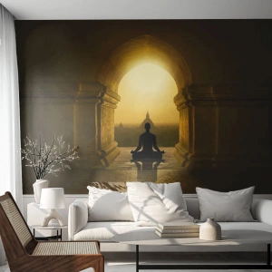 Photo Wallpaper Standard Eco - Full Harmony - Meditation, Temple, Buddha - 200x140 cm